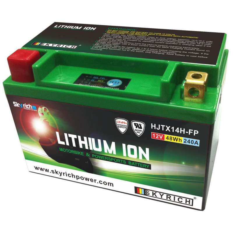 BATTERIE SKYRICH HJTX14H-FP LITHIUM ION 0.85kg !! = YT12A-BS SUZUKI GSXR 1000 2005-2013