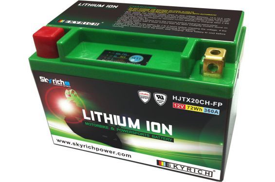 BATTERIE SKYRICH HJTX20CH-FP-S LITHIUM ION = YTX16-BS