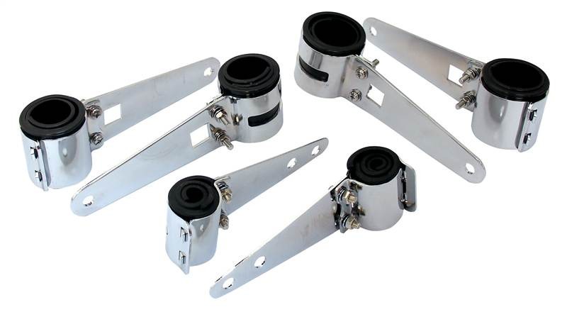 SUPPORT D`OPTIQUE AJUSTABLE PATTE DE PHARE CHROME 38-48mm*