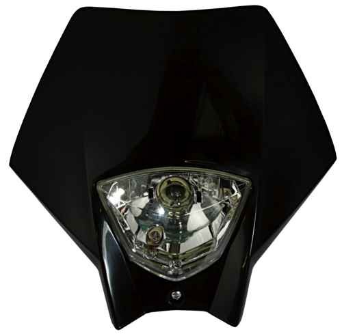 TETE DE FOURCHE PLAQUE PHARE RAIDER NOIR*