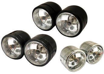 DOUBLE PHARES AVANT ROND DOMINATOR CHROME*