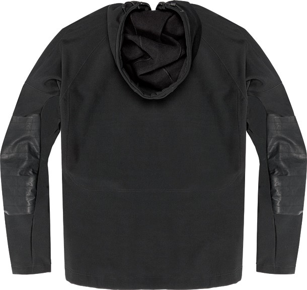 Blouson Moto ICON HOODLUX SOFTSHELL JACKET PURSUIT BLACK* (2)