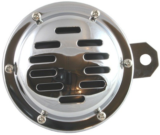 KLAXONS ACIER 12V CHROME AJOURE* HOR12VCHS
