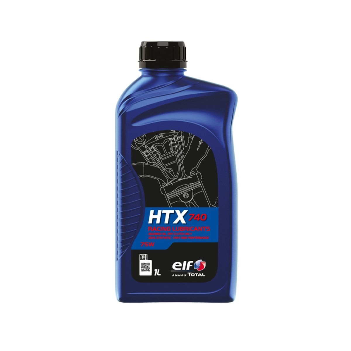 ELF MOTO KARTING HTX 740 75W Huile transmission boite moto karting 100% Synth�se 1 Litre