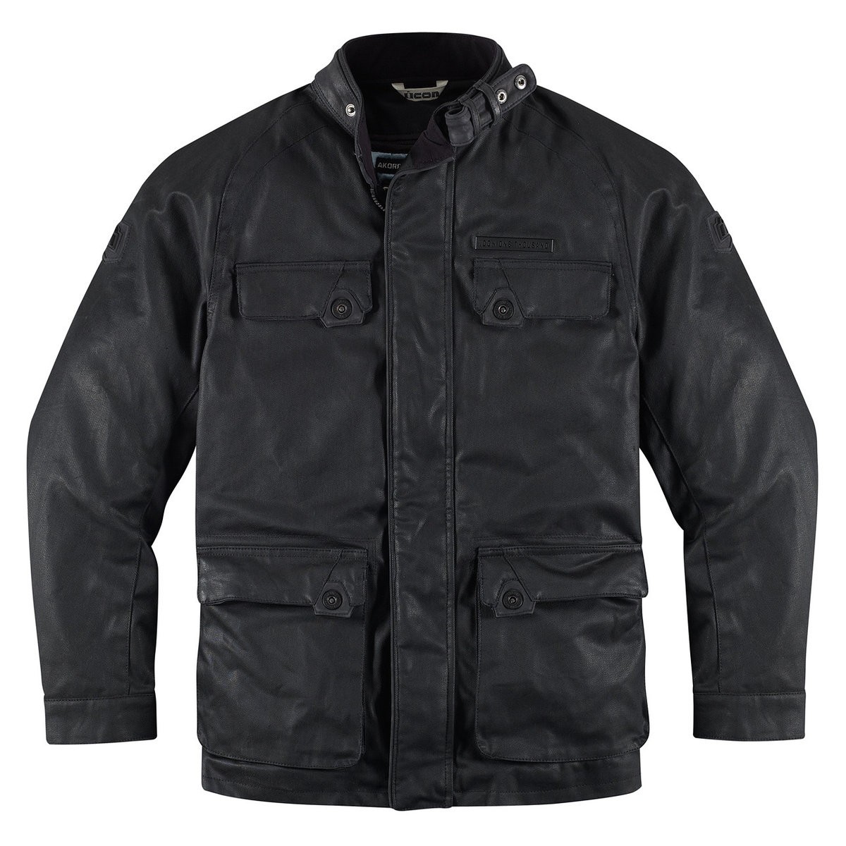 Blouson Moto ICON AKORP JACKET RESIN BLACK*