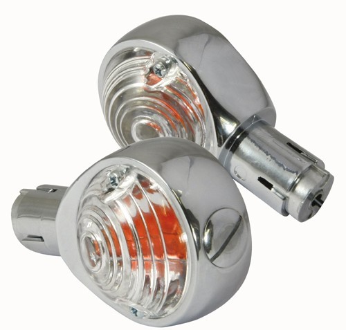 PAIRE DE CLIGNOTANTS BULL EYE TRANSPARENT 25mm*