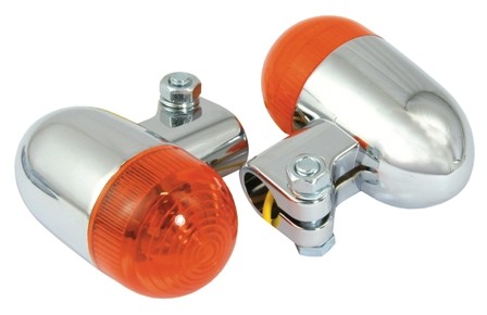 PAIRE DE CLIGNOTANTS AJUSTABLE ROND*