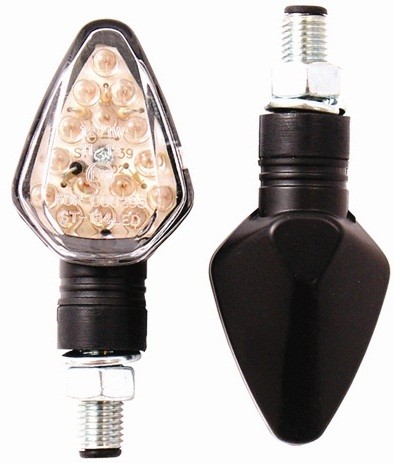 PAIRE DE CLIGNOTANTS LED DIAMOND COURT NOIR* INDLED09