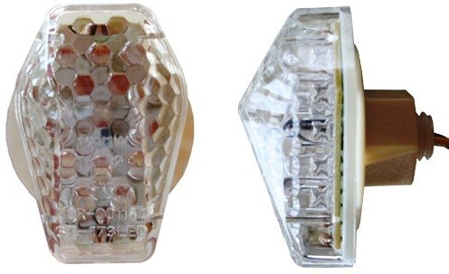 PAIRE DE CLIGNOTANTS R�P�TITEURS LED TRANSPARENT SUZUKI 2001-2012 INDLED16*