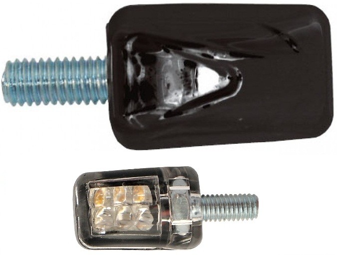 PAIRE DE CLIGNOTANTS LED ATOM NOIR*