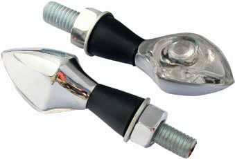 PAIRE DE CLIGNOTANTS LED BOGGLE CHROME*