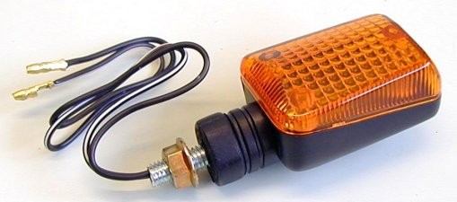 PAIRE DE CLIGNOTANTS MINI NOIR/ORANGE COURT* INDMSBLK