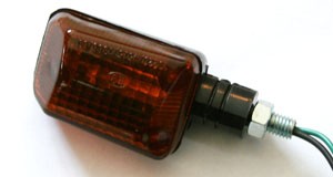 PAIRE DE CLIGNOTANTS MINI NOIR/FUME COURT*INDMSBLKS