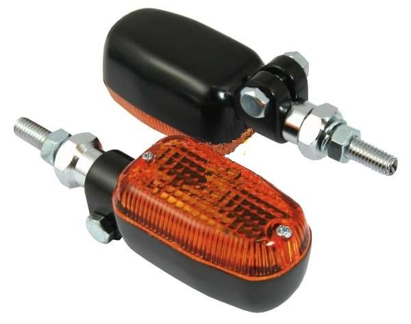PAIRE DE CLIGNOTANTS AJUSTABLE NOIR*INDUADJBLK