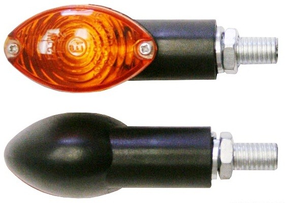 PAIRE DE CLIGNOTANTS CAT EYE NOIR/ORANGE* INDUCEBLKE