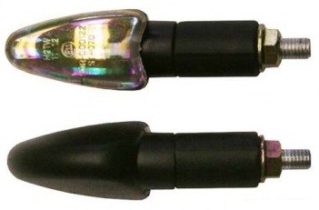 PAIRE DE CLIGNOTANTS MINI SPEAR NOIR/IRIDIUM LONG* INDULSPEBLKI