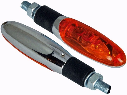 PAIRE DE CLIGNOTANTS TORCH CHROME*