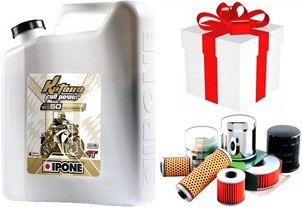 - IPONE Full Power Katana Pack Huile Moto 10W50 100% Synth�se 4T 4 Litres + Filtre Offert ou Produit d`entretien + Port Offert 800010