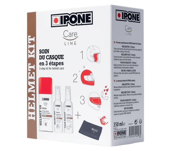IPONE PACK NETTOYANT CASQUE 3 Etapes Entretien Helmet kit 800735