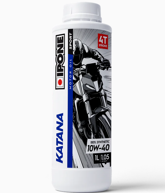 IPONE KATANA SPORT ROUTE 10W40 10W-40 4T Huile 100% Synth�se 1 Litre