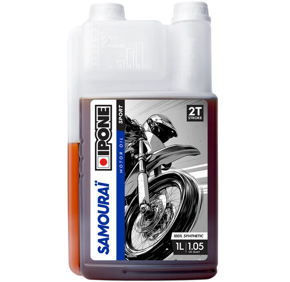 - Huile Ipone Samourai Racing 2 temps 2T 100% synth�se 1 Litre 1L 800089