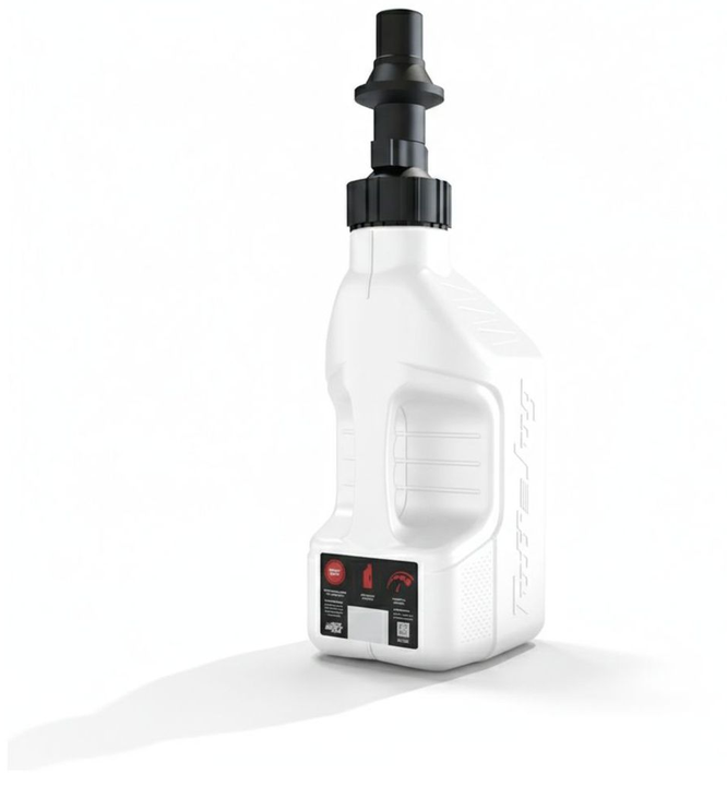Tuff Jug Bidon Jerrican Racing Blanc avec bouchon Ripper 1.25g 5 Litres