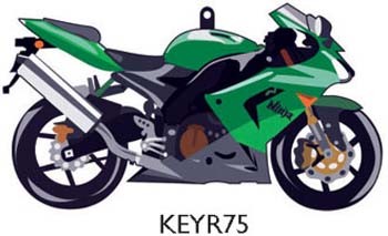 PORTE CLEFS KAWASAKI ZX10R (KEYR75)*