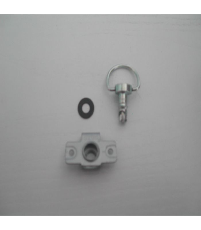 KIT FIXATION DZUS ZEUS X8 PLAQUE A RIVETER + VERROU ANNEAU