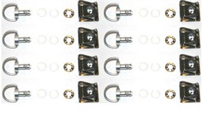 KIT FIXATION DZUS ZEUS X8 PLAQUE A CLIPSER + VERROU ANNEAU REF:1