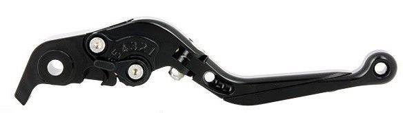 KIT LEVIERS CNC R�GLABLES ET R�TRACTABLES ANODISES NOIR KL34N KAWASAKI Z 750 2007-2013