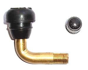 VALVE DE ROUE COUDEE POUR JANTE A PNEU TUBLESS (vendu a l`unit�)
