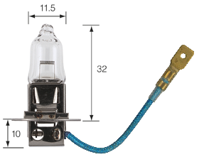 AMPOULE HALOG�NE BLANCHE CHAFT H3 PK22 S 12V x 55W*
