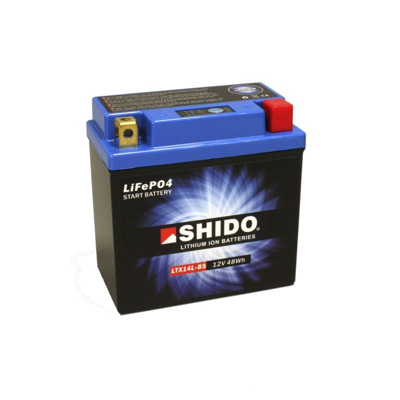 BATTERIE SHIDO LTX14L-BS LITHIUM ION = YTX14L-BS HARLEY DAVIDSON XL 1200 N SPORTSTER 1200 NIGHTSTER 2008-2011