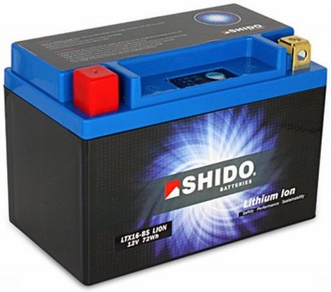 BATTERIE SHIDO LTX16-BS LITHIUM ION CAGIVA 900 ELEFANT TOUT MOD�LES 1990-1997