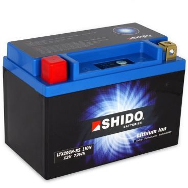 BATTERIE SHIDO LTX20CH-BS LITHIUM ION 1.40KG !! YTX20CH-BS PEUGEOT 400 METROPOLIS 2015-2016