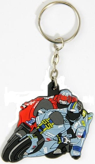 MOTO GP PORTE CLES MOUSQUETON CLEFS ANNEAU LORIS CAPIROSSI 65 / RIZLA SUZUKI*
