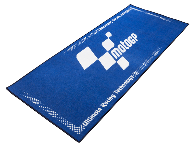 TAPIS MOTO GP BLEU GARAGE PADDOCK ATELIER SHOWROOM* 190X80 MGPMAT11