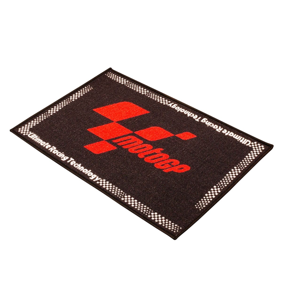 TAPIS MOTO GP NOIR ET ROUGE GARAGE PADDOCK ATELIER SHOWROOM* 90x60 MGPMAT17