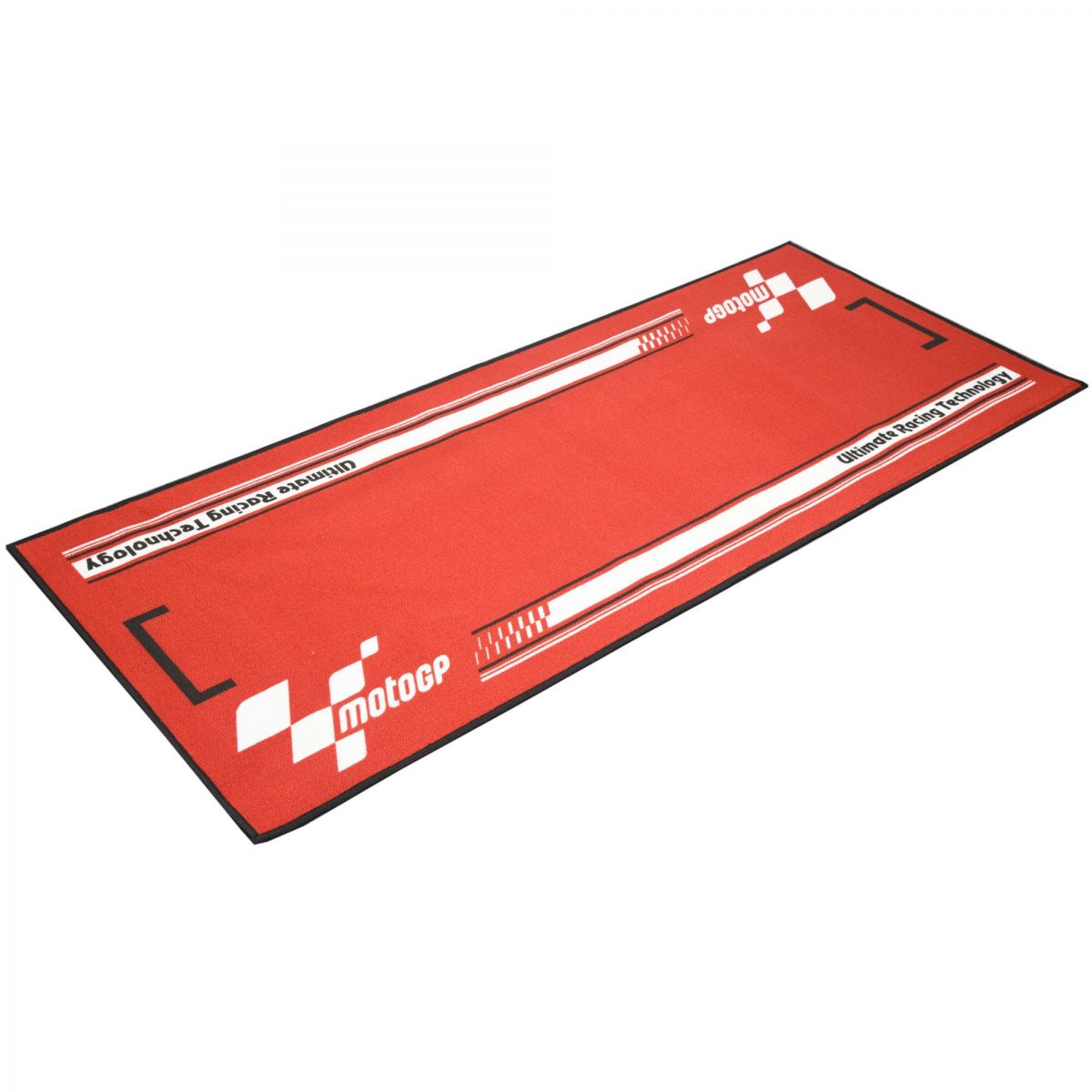 TAPIS MOTO GP ROUGE ET BLANC GARAGE PADDOCK ATELIER SHOWROOM* 190X80 MGPMAT25