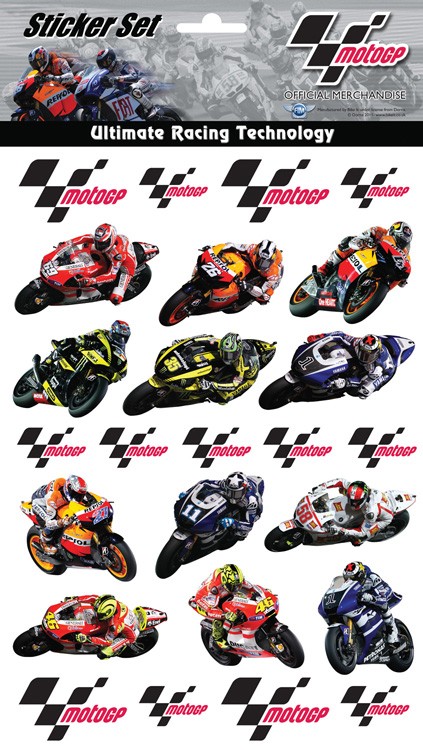 MOTO GP PLANCHE AUTOCOLLANT STICKER SET*