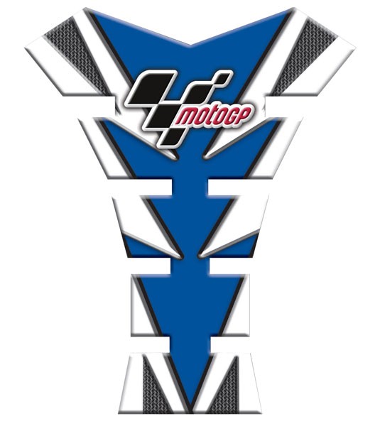 PROTECTION PROTEGE RESERVOIR TANK PAD MOTO GP BLEU ET CARBONE MGPTNK04*