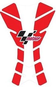 PROTECTION PROTEGE RESERVOIR TANK PAD MOTO GP ROUGE ET BLANC MGPTNK22*