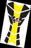 PROTECTION PROTEGE RESERVOIR TANK PAD MOTO GP JAUNE ET NOIR MGPTNK24*