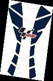PROTECTION PROTEGE RESERVOIR TANK PAD MOTO GP BLEU ET BLANC MGPTNK28*