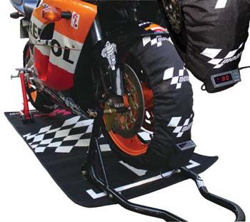 MOTO GP PAIRE DE COUVERTURES CHAUFFANTE MODELE PRO SERIES DIGITAL (Avant max 120/17 + Arri�re max 180/55-17 190/50-17 190/55-17)* MGPWARM02E