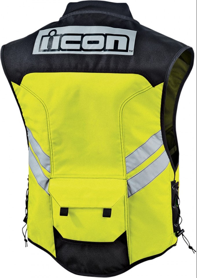 Gilet Fluo ICON MIL-SPEC MESH JAUNE FLUO* (2)