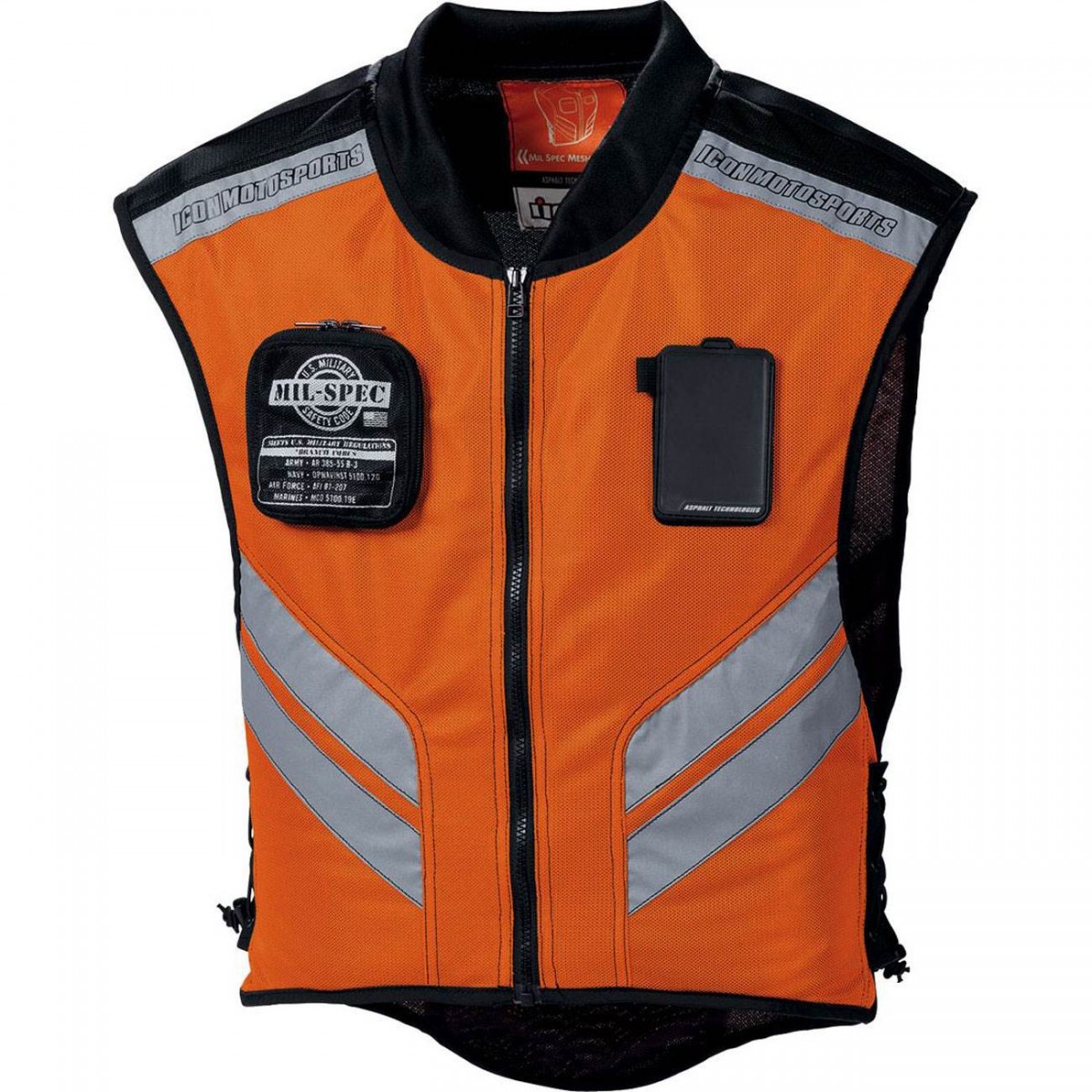 Gilet Fluo ICON MIL-SPEC MESH ORANGE FLUO*