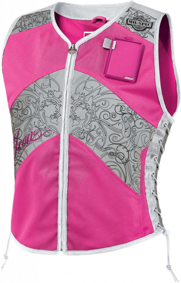Gilet r�fl�chissant Femme ICON CORSET MIL-SPEC PINK*