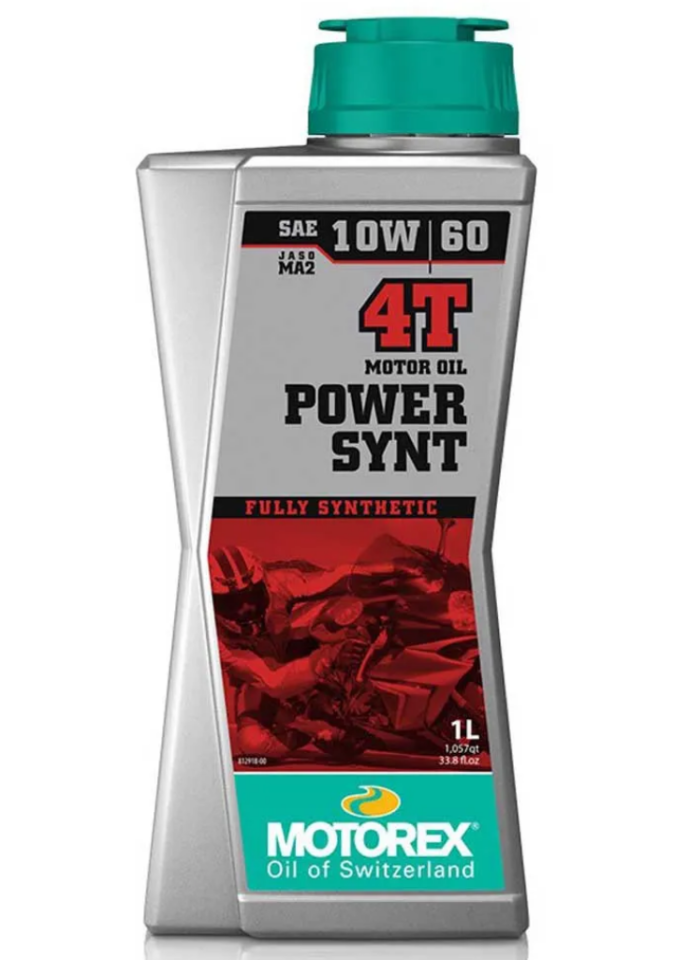 MOTOREX POWER SYNTH 308252 Huile Synth�se 4T 10w60 100% Synth�se 1 litre 308252