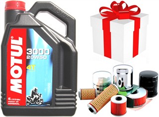 NOUVELLE MOTUL 3000 MA Huile Moto 20w50 Min�rale 4T 4 Litres + Filtre Offert ou Produit d`entretien 104050